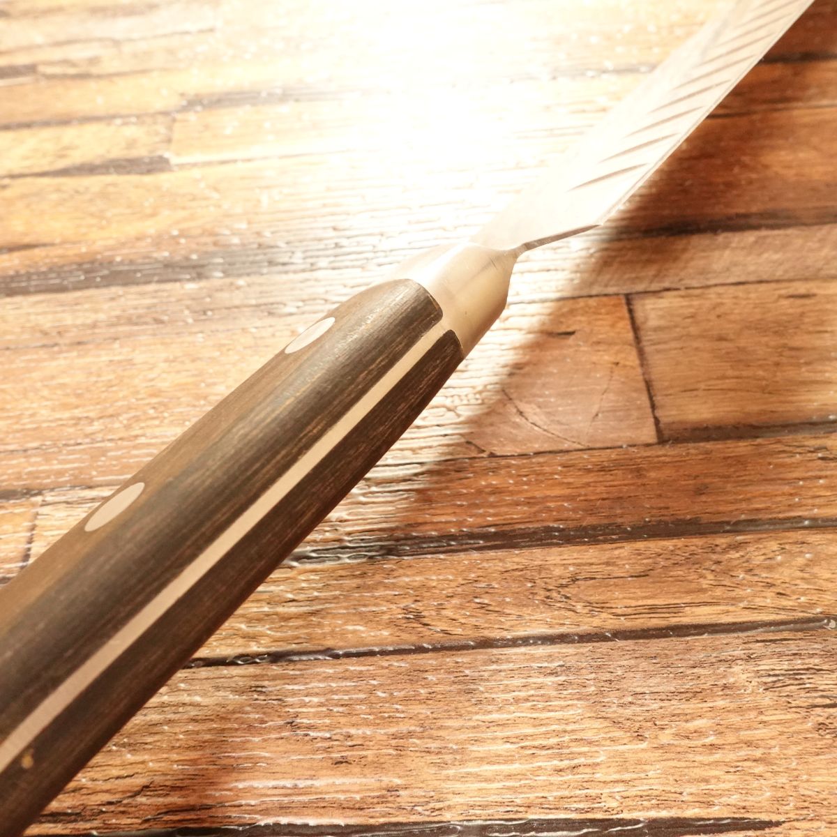 Misono Sujihiki Knife, Sharpened, Misono Salmon, Slim Slicer, Molybdenum Stainless, Wooden Saya, 305mm