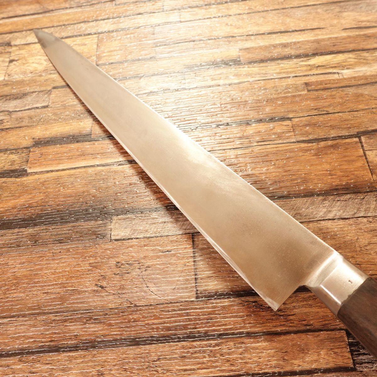 Misono Sujihiki Knife, Sharpened, Misono, Swedish Steel, Slim Slicer, Single-Bevel Style 7:3, Wooden Saya, 295mm