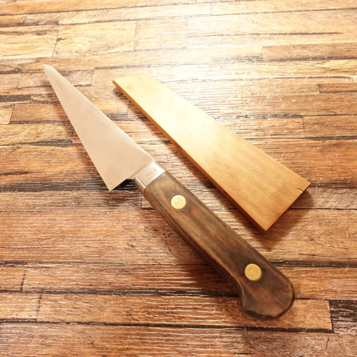 Misono Honesuki Knife, Sharpened, Misono Boning Knife, Swedish Steel, Wooden Saya, 135mm