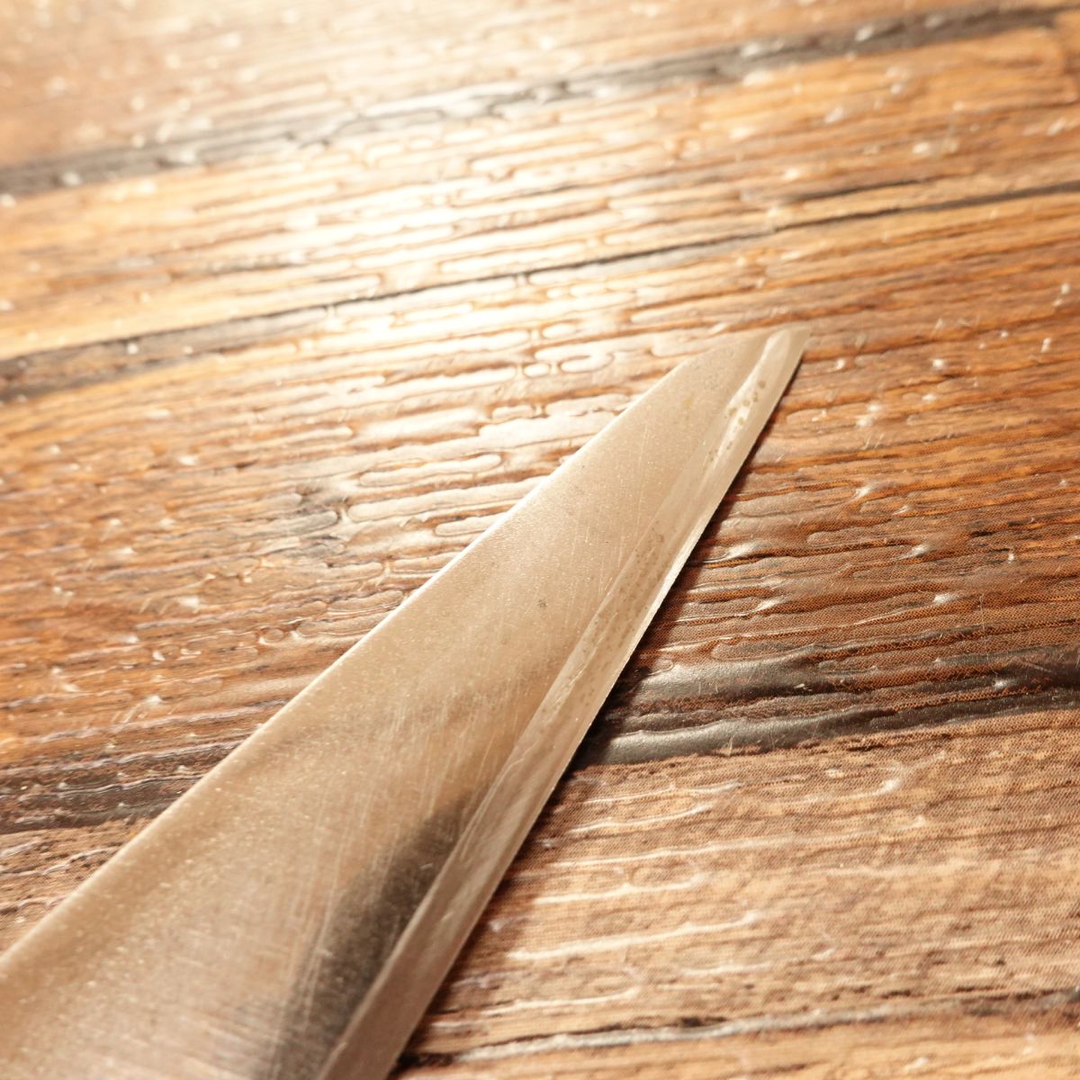 Misono Honesuki Knife, Sharpened, Misono Boning Knife, Swedish Steel, Wooden Saya, 135mm