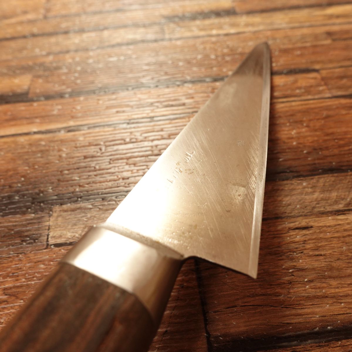 Misono Honesuki Knife, Sharpened, Misono Boning Knife, Swedish Steel, Wooden Saya, 135mm