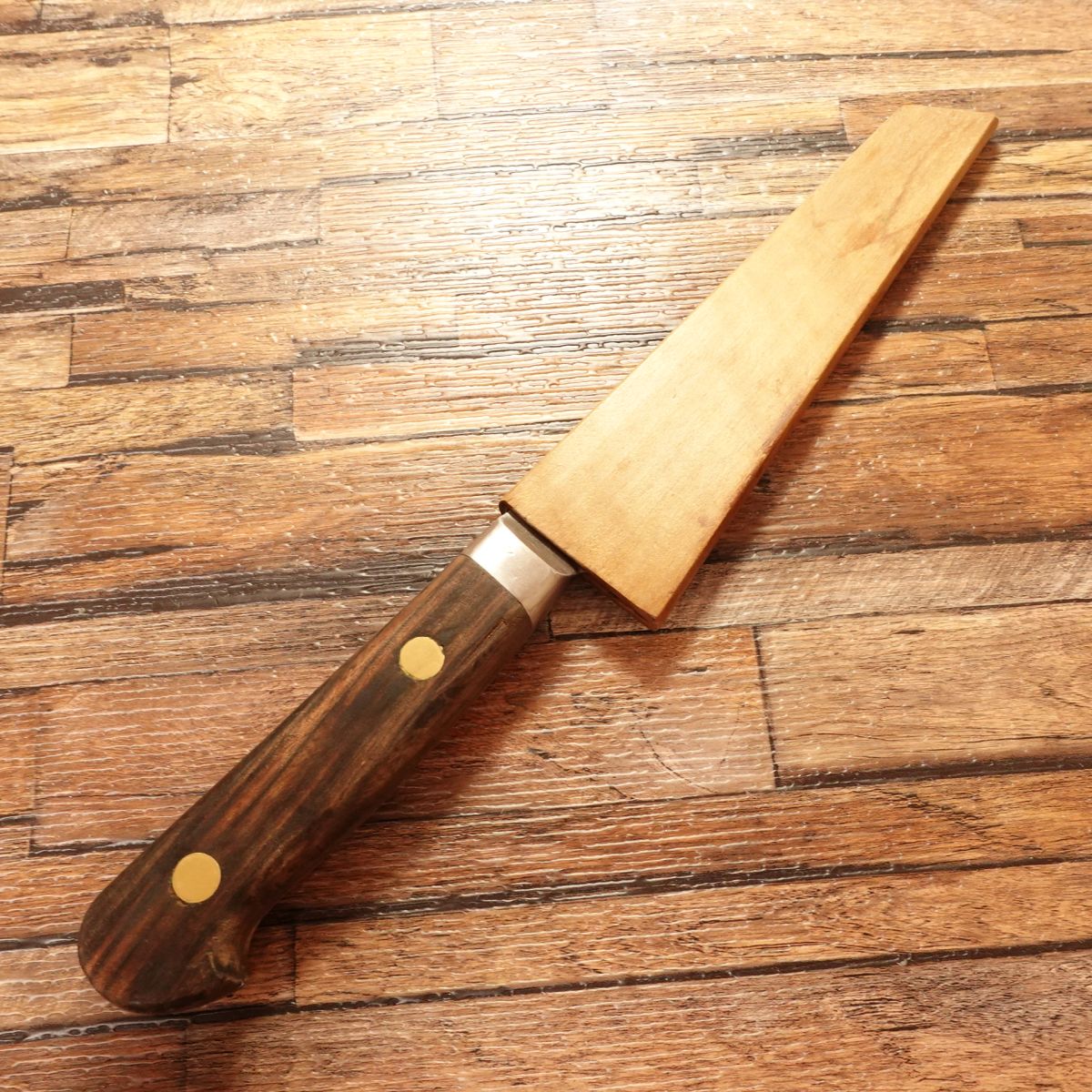 Misono Honesuki Knife, Sharpened, Misono Boning Knife, Swedish Steel, Wooden Saya, 135mm