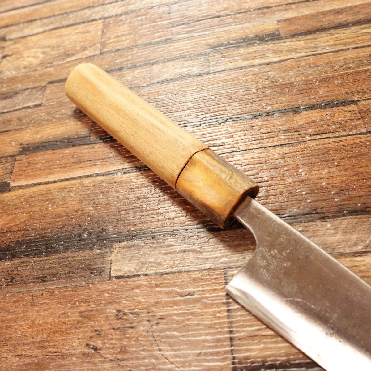Masamoto Aji-Kiri Knife, Sharpened, Water Buffalo Handle, Small Deba, “Hidemasa” Mark, 125mm