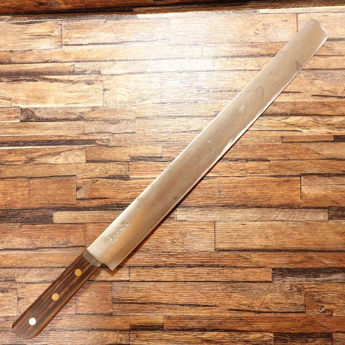 Izutsuki KIYA Castella Knife, Sharpened, Slicer, Austrian Special Steel, Roast Beef Knife, Straight Blade, 390mm