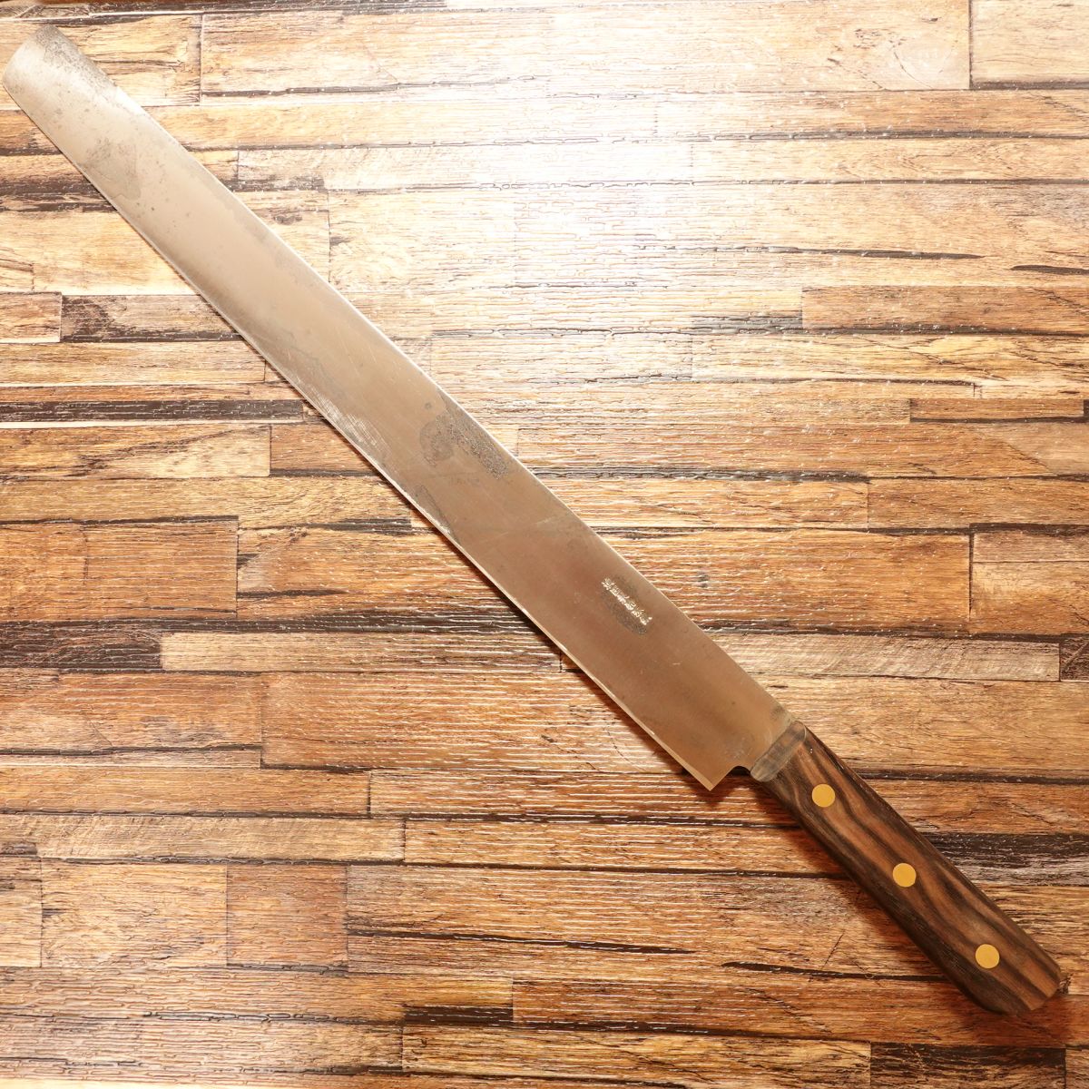 Izutsuki KIYA Castella Knife, Sharpened, Slicer, Austrian Special Steel, Roast Beef Knife, Straight Blade, 390mm