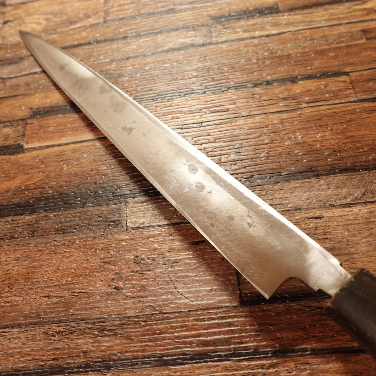 Kappabashi Yanagiba Knife, Sharpened, Water Buffalo Handle, Thin Sashimi Knife, Fugu-Slicing Type, 245mm