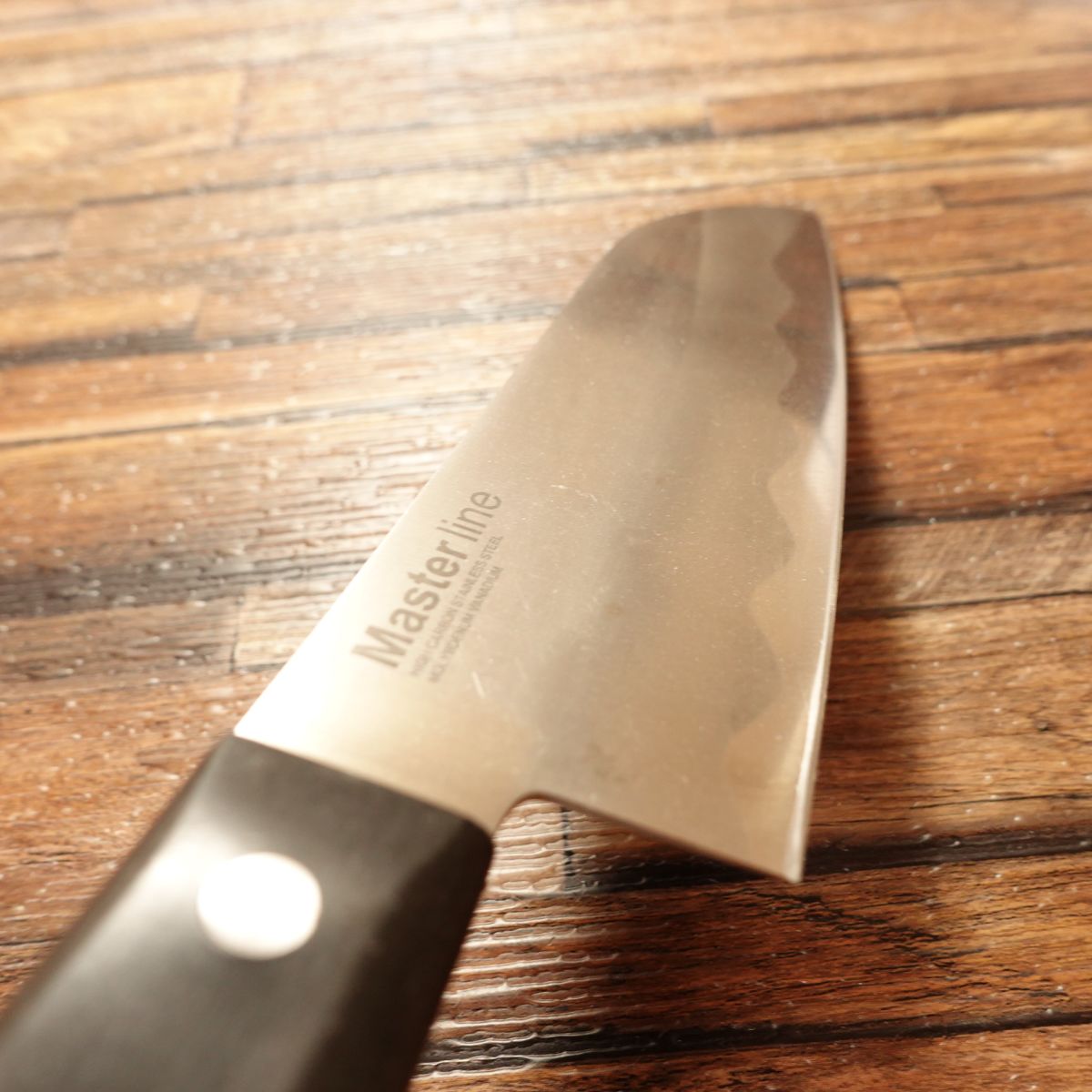 Master Line Santoku Knife, Sharpened, Stainless Steel, Molybdenum Vanadium, 165mm
