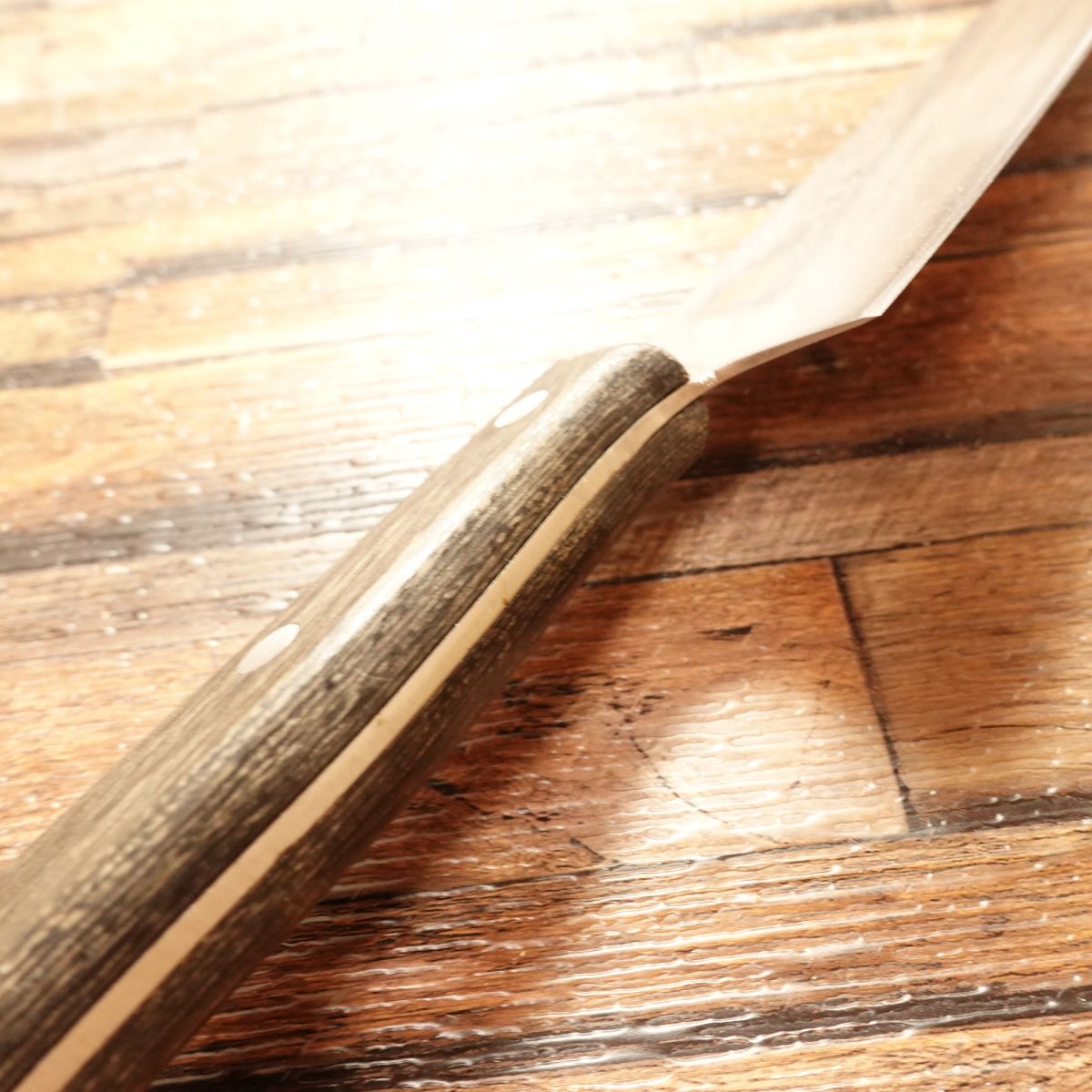 TS Madam Santoku Knife, Sharpened, Molybdenum, All-Purpose Knife, Honba Steel Edge, Minimal Wear, 170mm