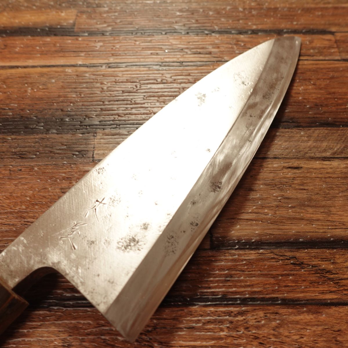 KIYA Deba Knife, Sharpened, Water Buffalo Handle, Hagane Steel, Single-Bevel, 155mm
