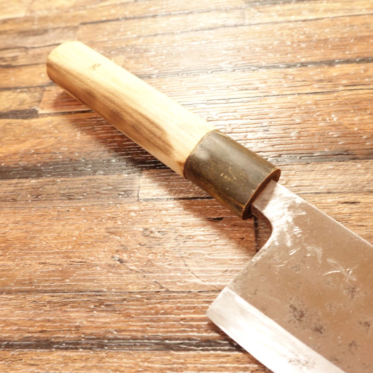 KIYA Deba Knife, Sharpened, Water Buffalo Handle, Hagane Steel, Single-Bevel, 155mm