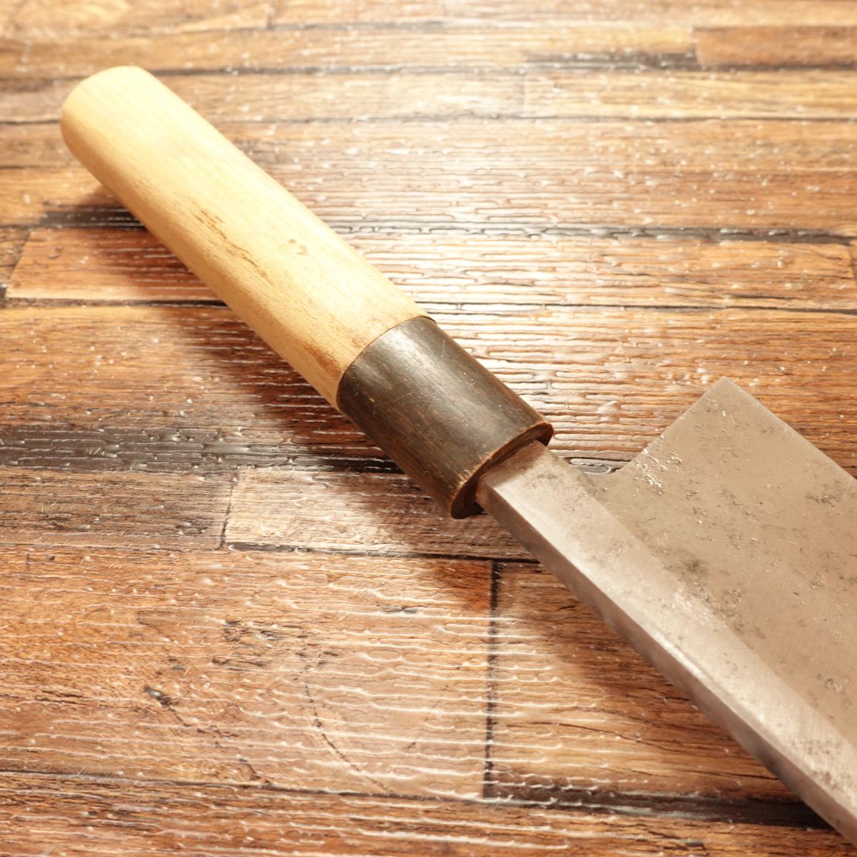 KIYA Deba Knife, Sharpened, Water Buffalo Handle, Hagane Steel, Single-Bevel, 155mm