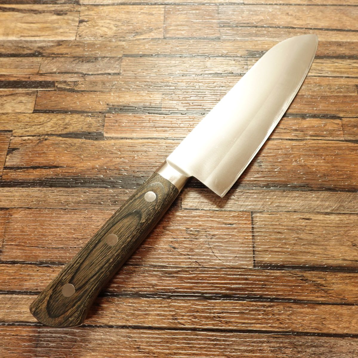 Touto Santoku Knife, Sharpened, Warikomi Construction, All-Purpose Knife, 160mm