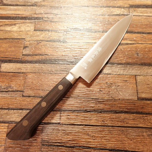 Kiyonaga Kiya Petty Knife, Sharpened, Powdered Steel Warikomi, Fruit Knife, Decorative Cutting, Minimal Use, 150mm