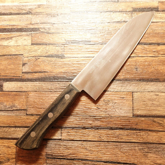 Kobai Santoku Knife, Sharpened, Warikomi Construction, All-Purpose Knife, 170mm