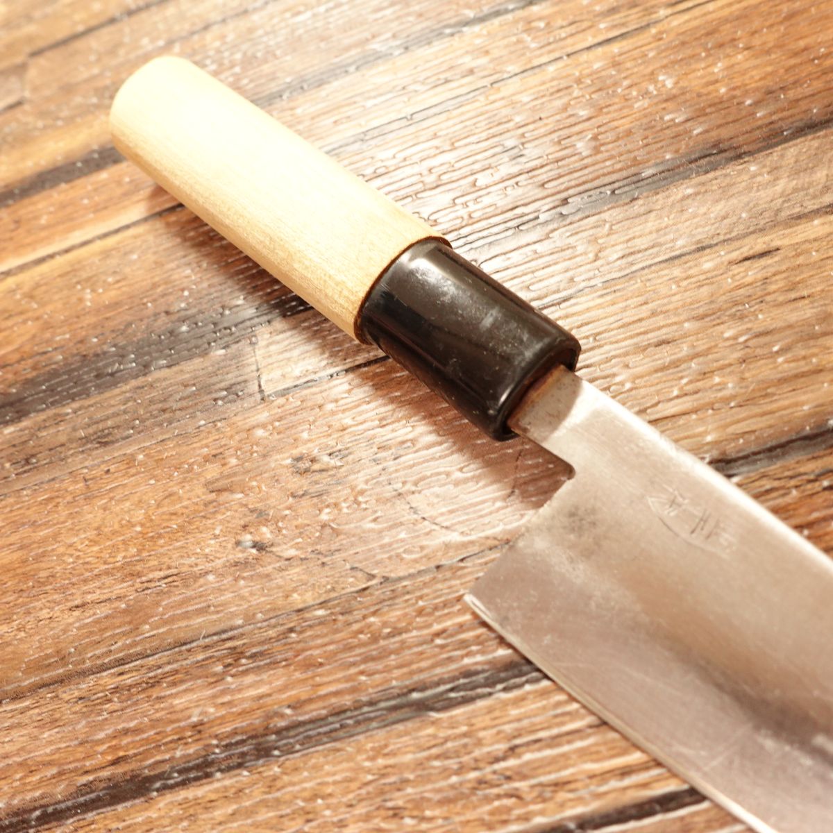 Shigechiyo Aji-Kiri Knife, Sharpened, Small Deba, Thin & Lightweight, 90mm