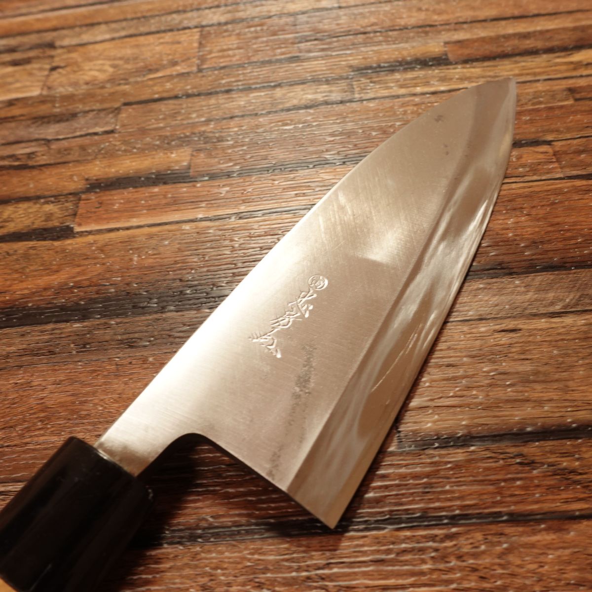 Tadafusa Deba Knife, Sharpened, Hagane Steel, Light Use, Handle Seal, 185mm