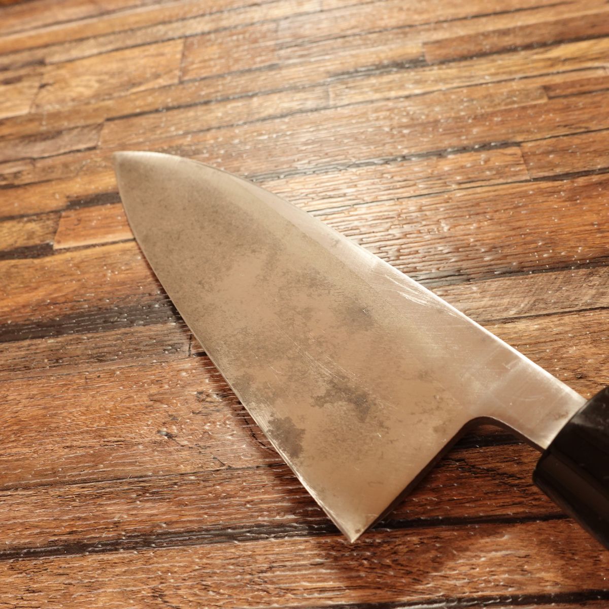 Tadafusa Deba Knife, Sharpened, Hagane Steel, Light Use, Handle Seal, 185mm