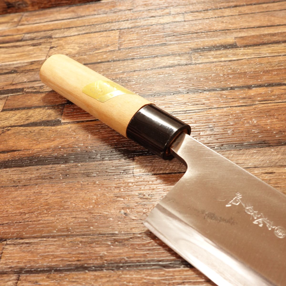 Tadafusa Deba Knife, Sharpened, Hagane Steel, Light Use, Handle Seal, 185mm