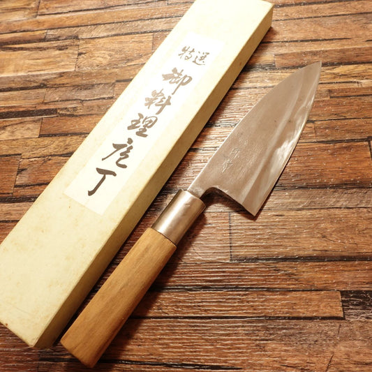 Togizune Deba Knife, Sharpened, Hagane Steel, Togizune-Made, Boxed, 150mm