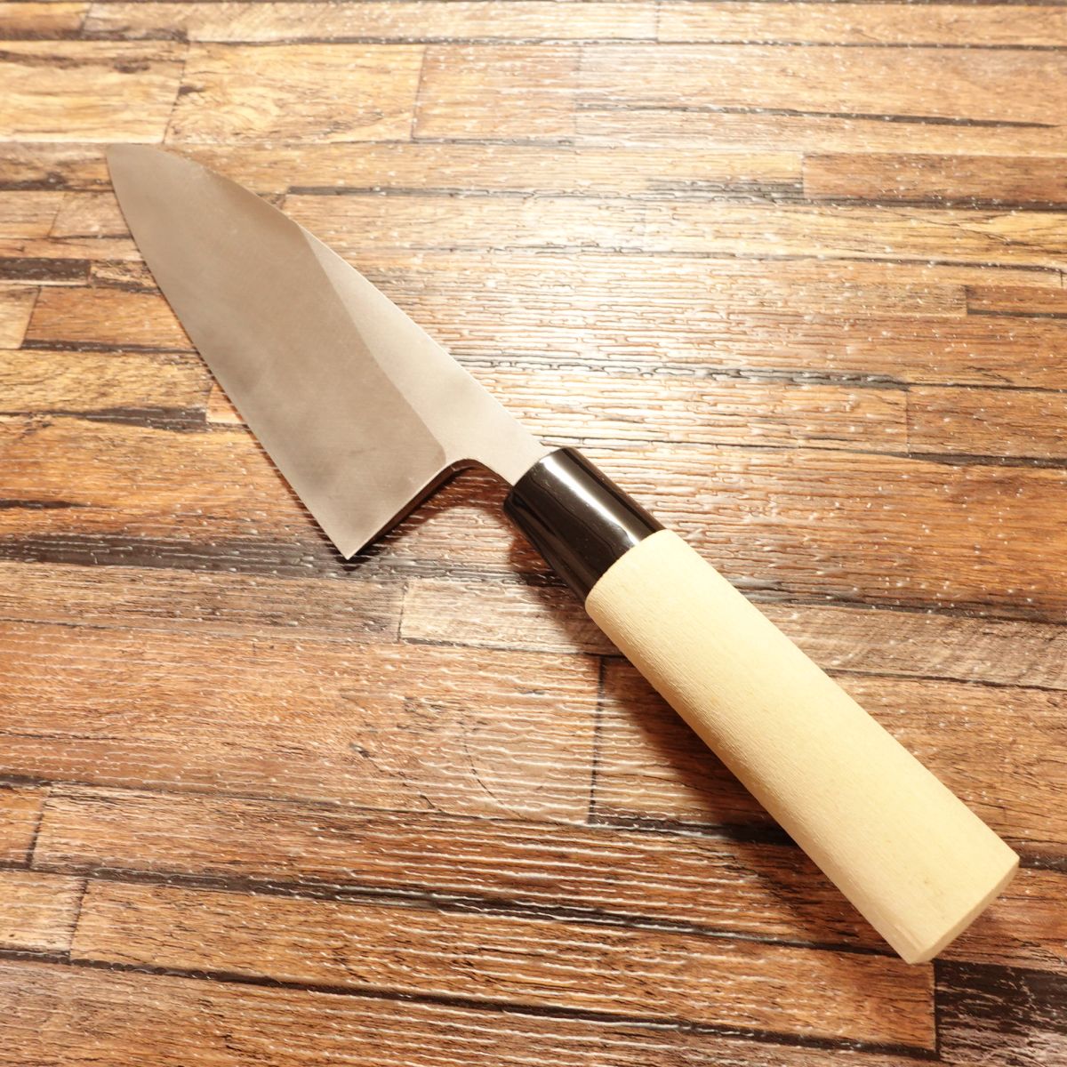 Seki Magoroku Deba Knife, Sharpened, Ginju Series, Hon-Hagane Steel, Unused Stored Item, 155mm