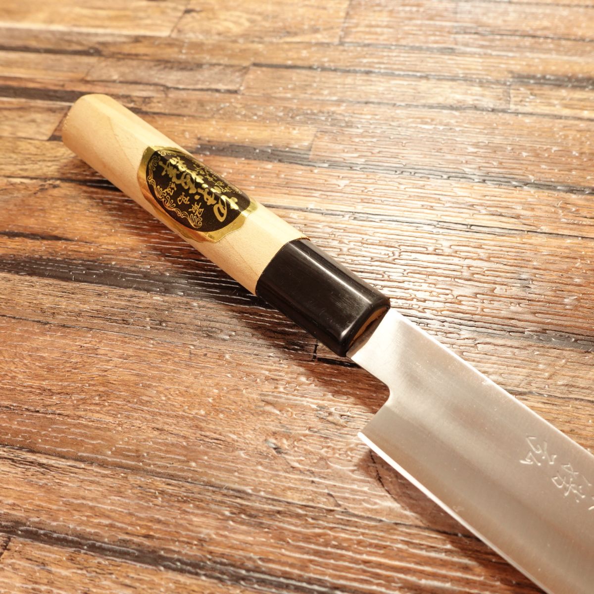 Azuma Roko Yanagiba Knife, Sharpened, Sashimi Knife, Double-Bevel, Nearly Unused, Seal Attached, 220mm