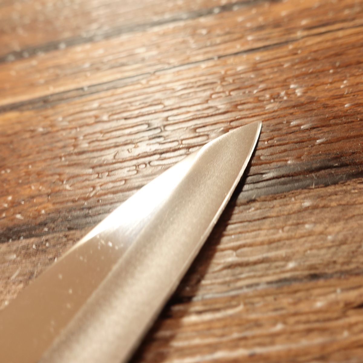 KAI Petty Knife, Sharpened, Wooden Saya, Fruit & Garnish Knife, Stainless Steel, 95mm