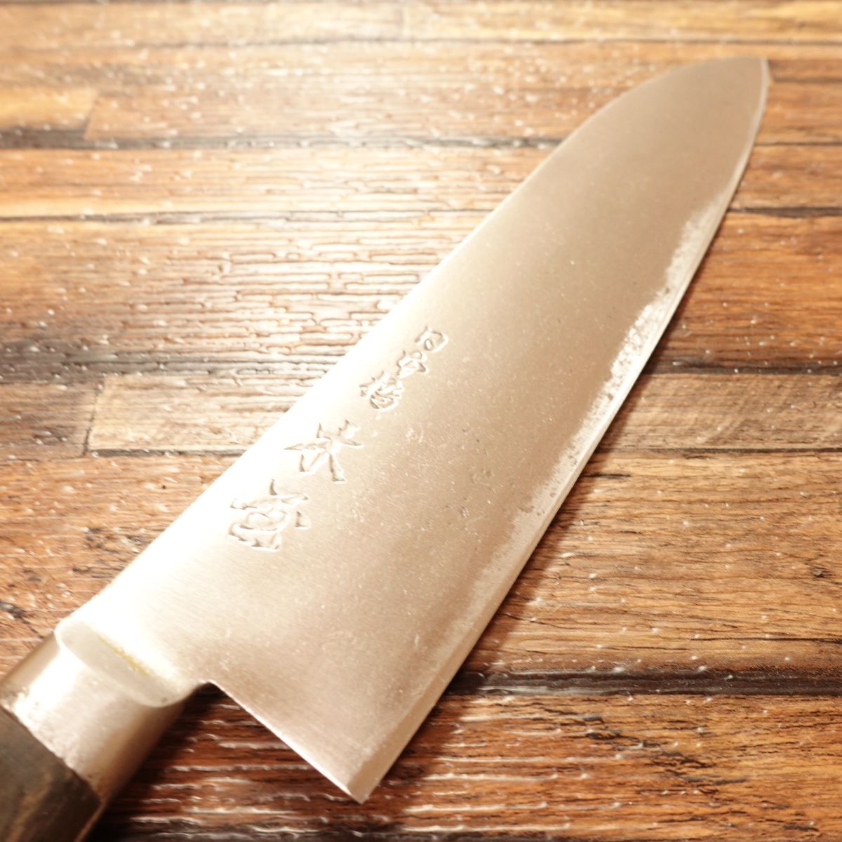 KIYA Santoku Knife, Sharpened, Nihonbashi KIYA #6, Swedish Steel, Hand-Forged, DIY Riveted, 175mm
