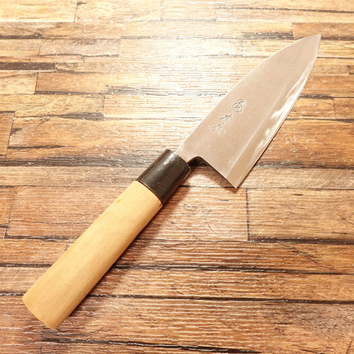KIYA Deba Knife, Sharpened, Kiya Yoshihisa, Hagane Steel, Gourd Logo, 150mm