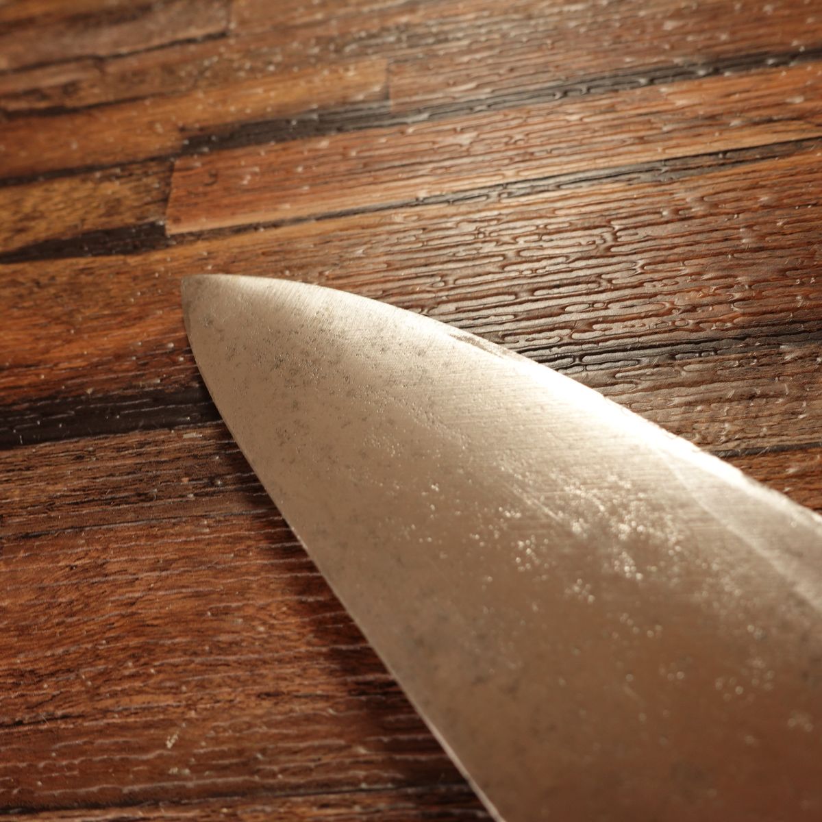 Kozeni Sushi Deba Knife, Sharpened, White Water Buffalo Handle, Sushi Restaurant Use, 150mm