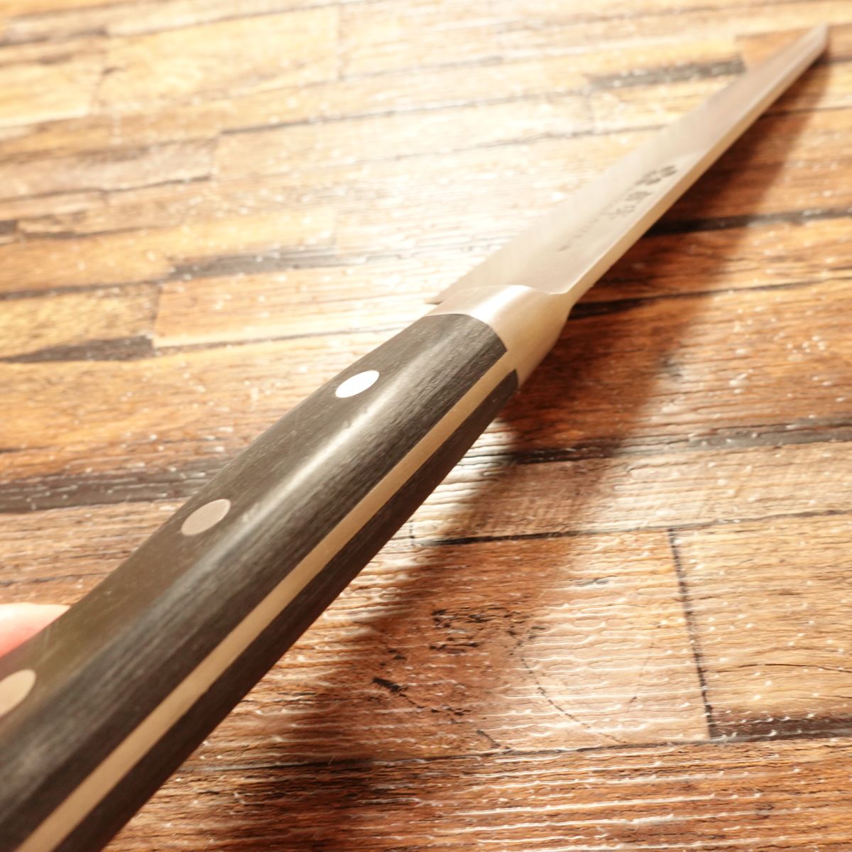 Sadamune Honesuki Knife, Sharpened, Stainless Molybdenum Steel, Double-Bevel, 140mm