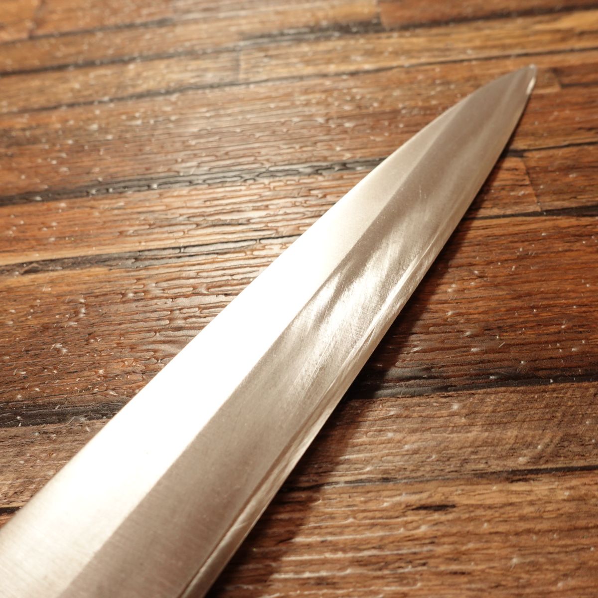 Sugimoto Yanagiba Knife, Sharpened, Water Buffalo Handle, 8-Sun, Single-Bevel, 240mm