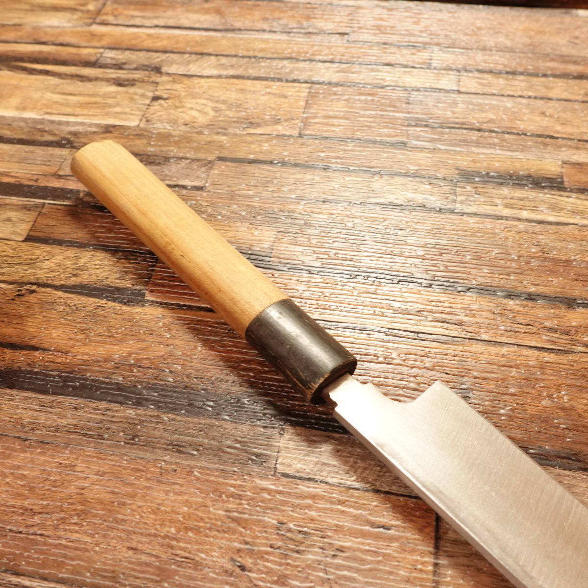Sugimoto Yanagiba Knife, Sharpened, Water Buffalo Handle, 8-Sun, Single-Bevel, 240mm
