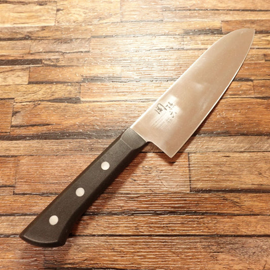 Seki Magoroku Santoku Knife, Sharpened, Wakatake Series, KAI, 170mm