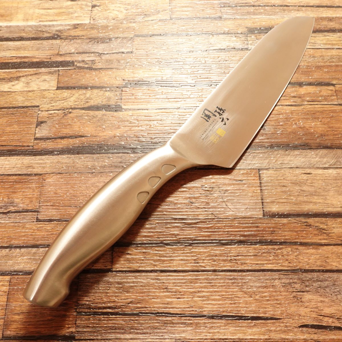 Seki Magoroku Santoku Knife, Sharpened, Shousou All-Stainless, AD EDGE ST, KAI, 170mm
