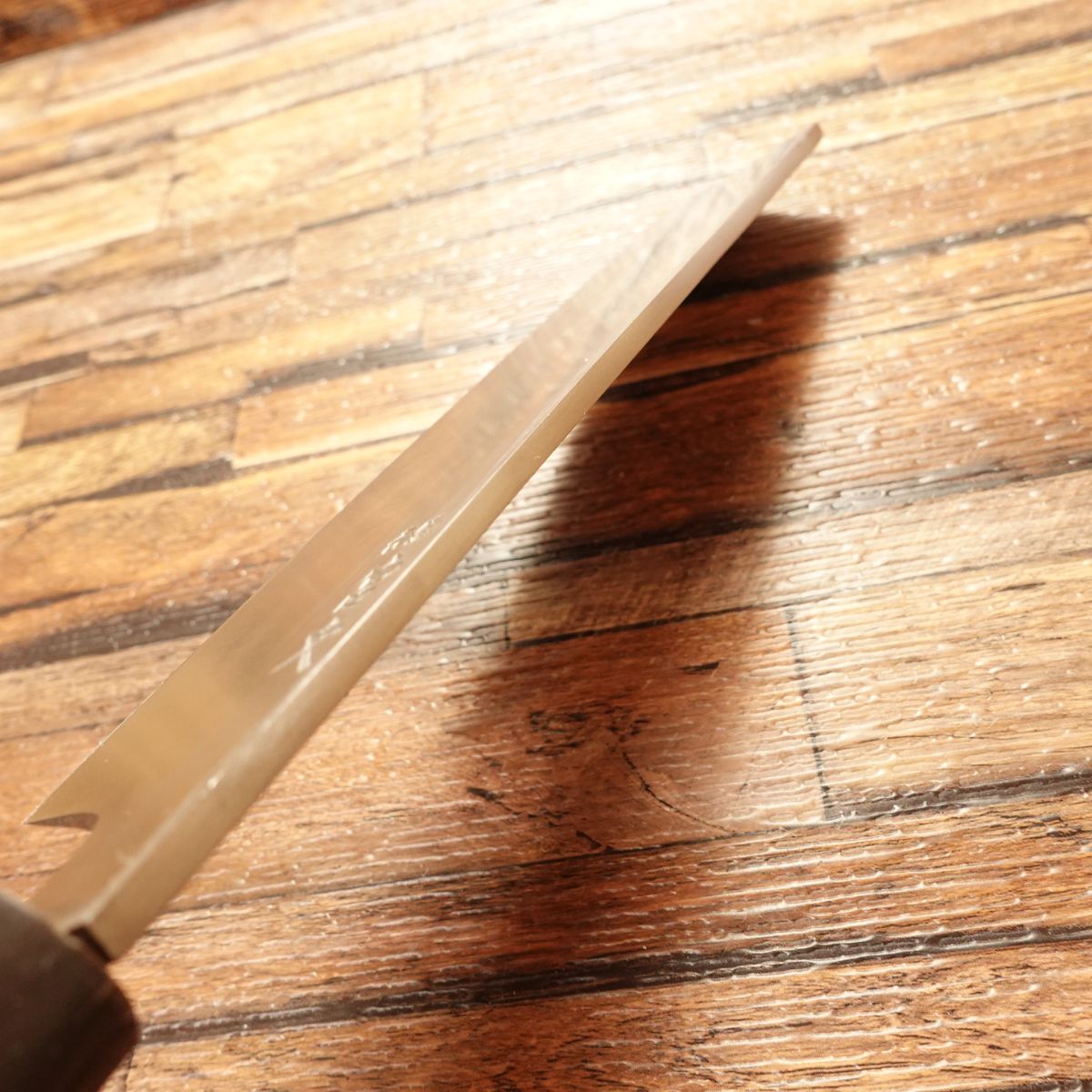 Miyabun Usuba Knife, Sharpened, Water Buffalo Handle, Single-Bevel, 195mm