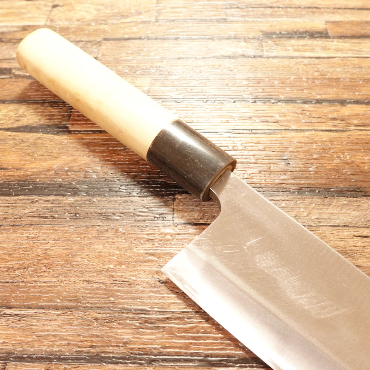 Miyabun Deba Knife, Sharpened, Water Buffalo Handle, Hagane Steel, Single-Bevel, 170mm