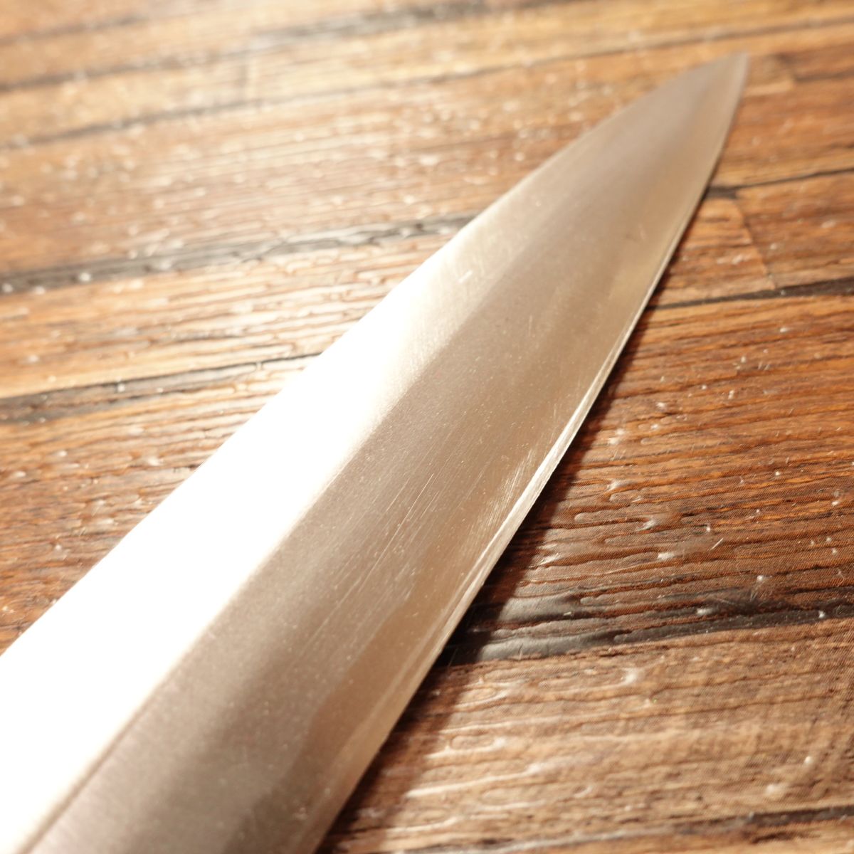 Miyabun Yanagiba Knife, Sharpened, Water Buffalo Handle, Single-Bevel, Sashimi Knife, 240mm