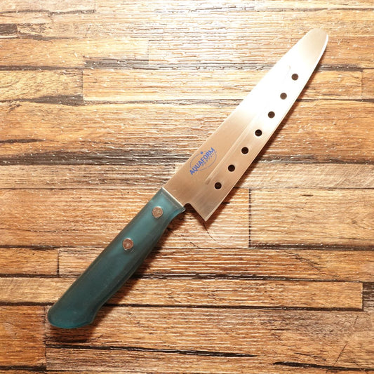 AQUAFORM Petty Knife, Sharpened, Hollow-Edged, Clear Blue Handle, Fruit Knife, 130mm
