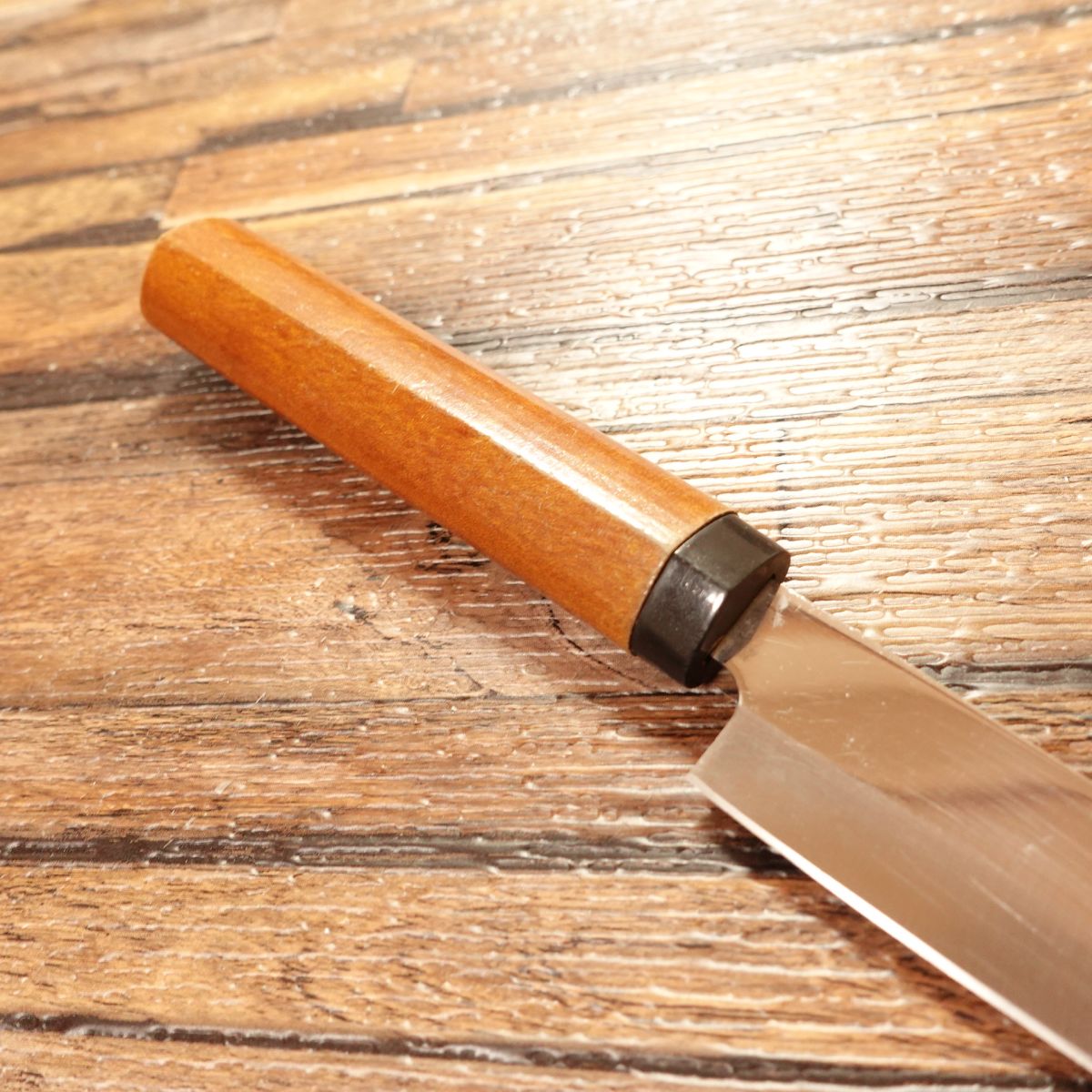 Kai Cut Petty Knife, Sharpened, Wooden Saya, Fruit & Garnish Knife, Stainless Steel, 95mm