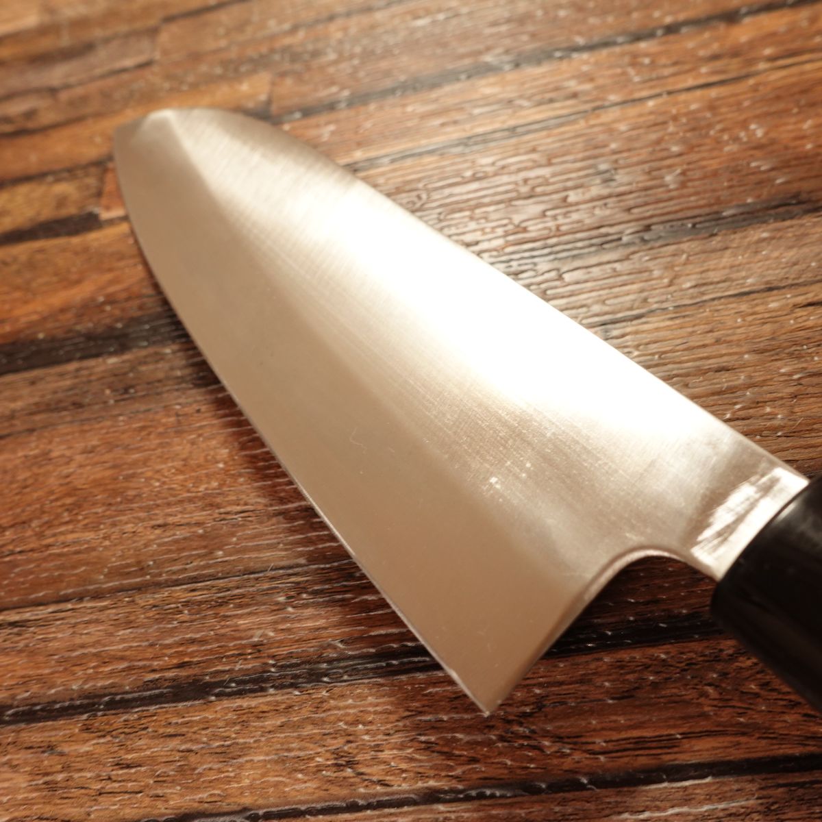 Tetsuhiro Santoku Knife, Sharpened, Stainless Steel, Handle Seal, Wa-Santoku, 170mm