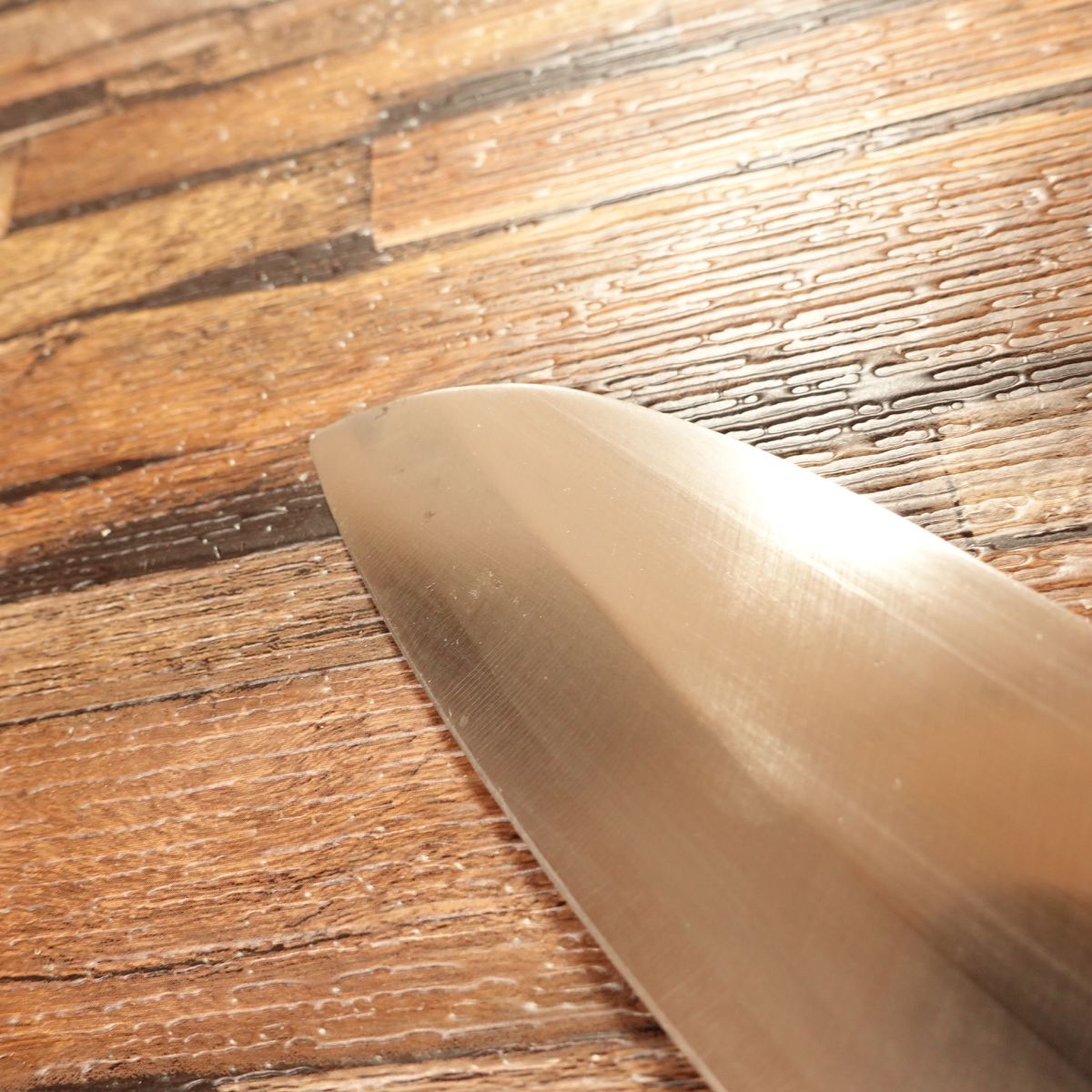 Tetsuhiro Santoku Knife, Sharpened, Stainless Steel, Handle Seal, Wa-Santoku, 170mm