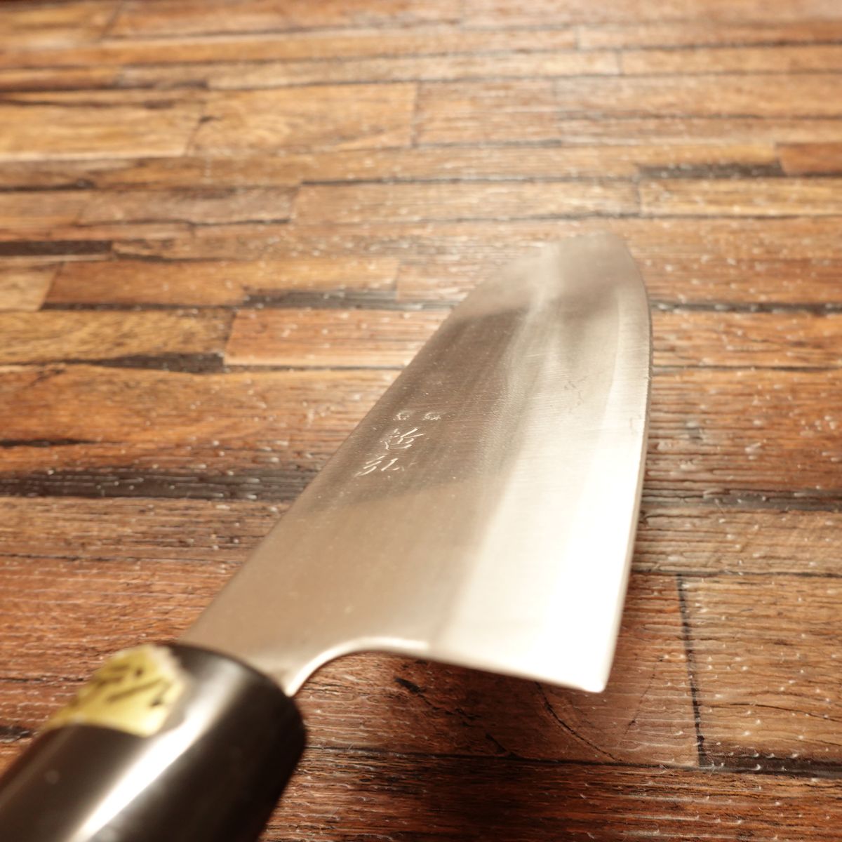 Tetsuhiro Santoku Knife, Sharpened, Stainless Steel, Handle Seal, Wa-Santoku, 170mm