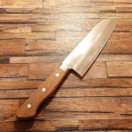 Kadomasa Santoku Knife, Sharpened, Stainless Steel, All-Purpose Knife, Excellent Condition, 170mm