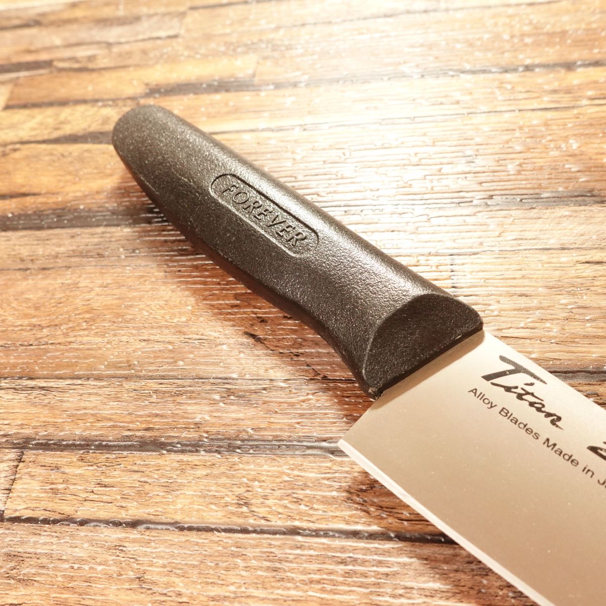 Titan 21 Santoku Knife, Sharpened, FOREVER, Rust-Free Titanium, Nearly Unused, 160mm