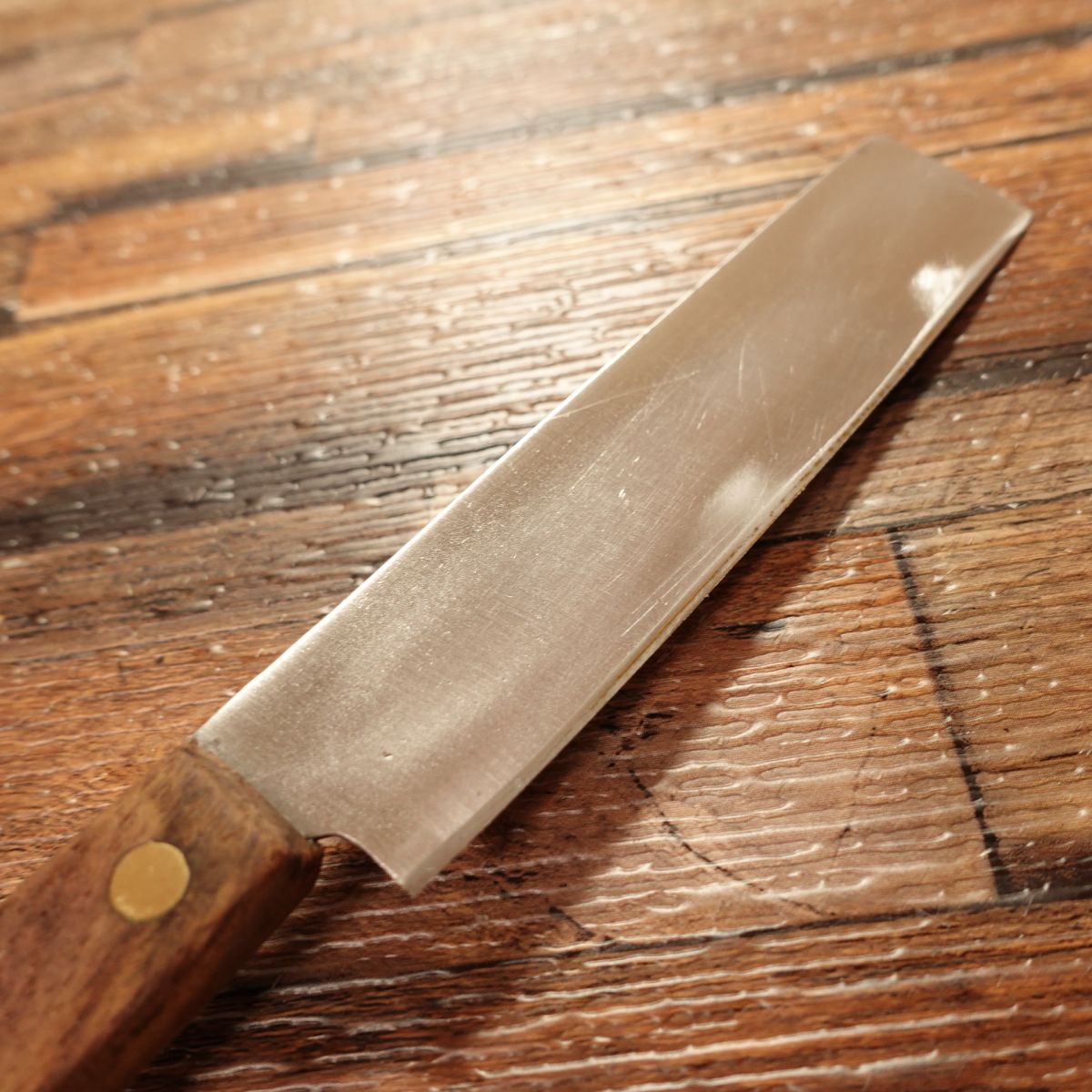 Tsukahara Kunihiro Ko-Nakiri Knife, Sharpened, Small Nakiri, Warikomi, Rare, 110mm