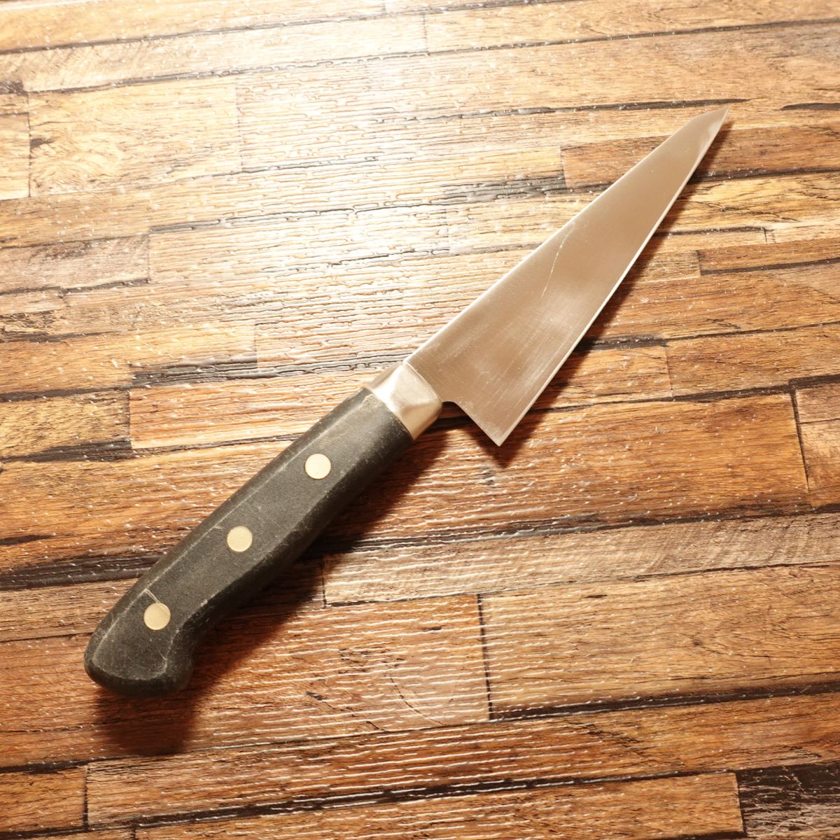 KAI Honesuki Knife, Sharpened, Sabaki, Kakugata, Double-Edged, Stainless, 140mm