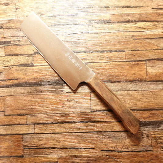 Yamahide Nakiri Knife, Sharpened, Stainless, 160mm