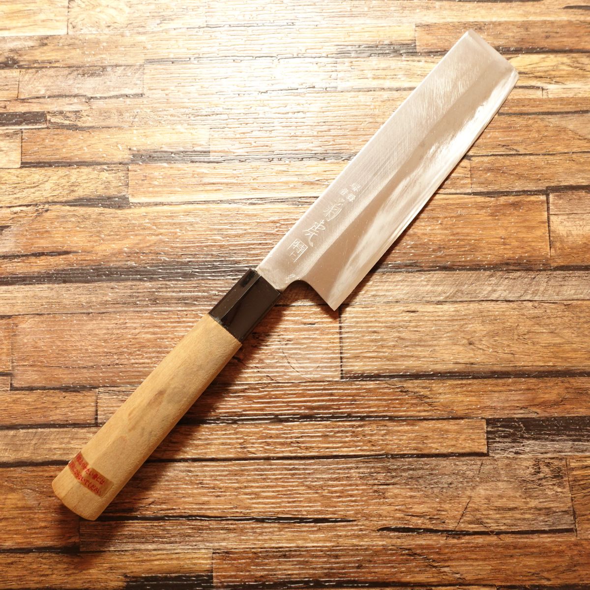 Sakai Kikutora Usuba Knife, Sharpened, Hagane, Single-Edged Nakiri, Jo, Stored Item, 165mm