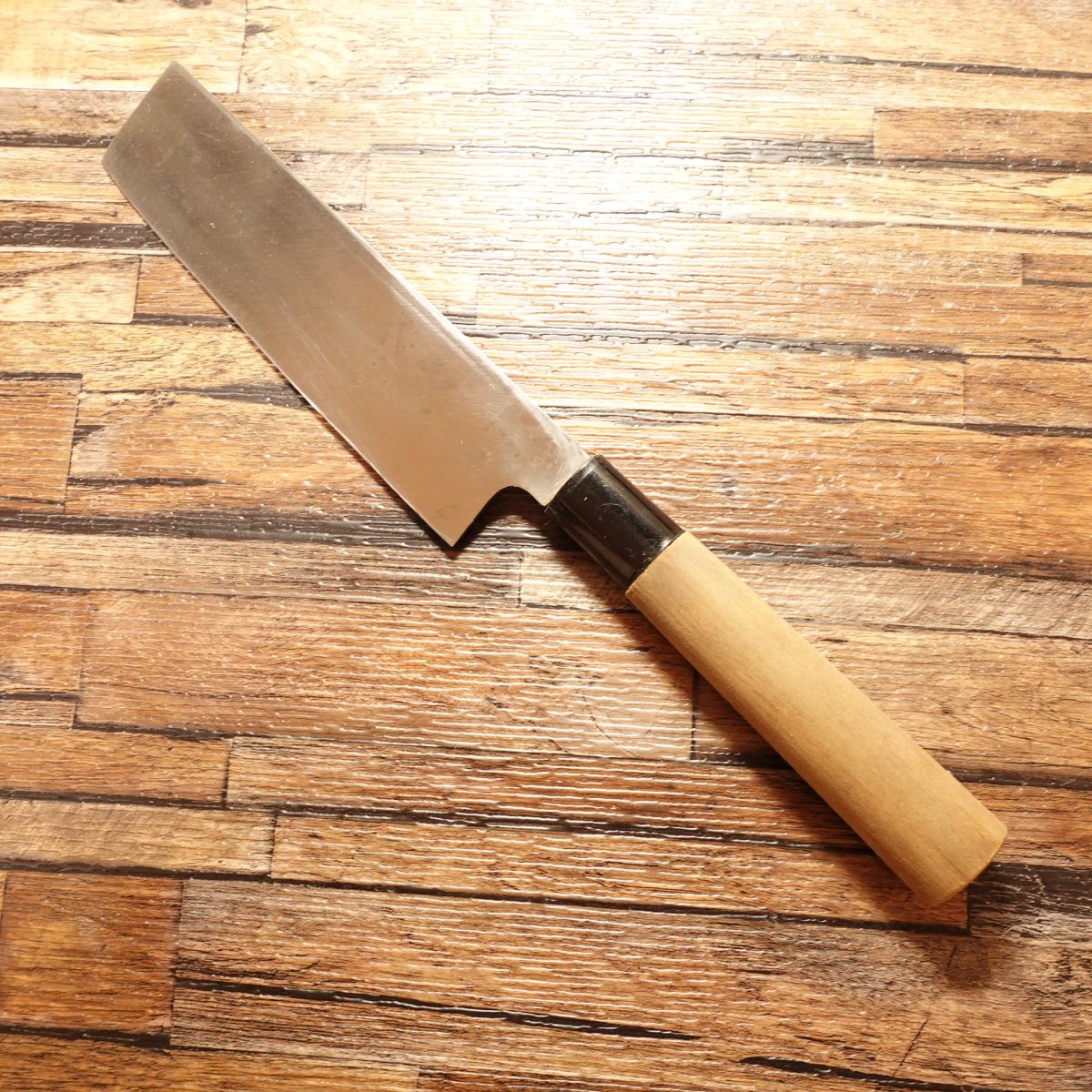 Sakai Kikutora Usuba Knife, Sharpened, Hagane, Single-Edged Nakiri, Jo, Stored Item, 165mm