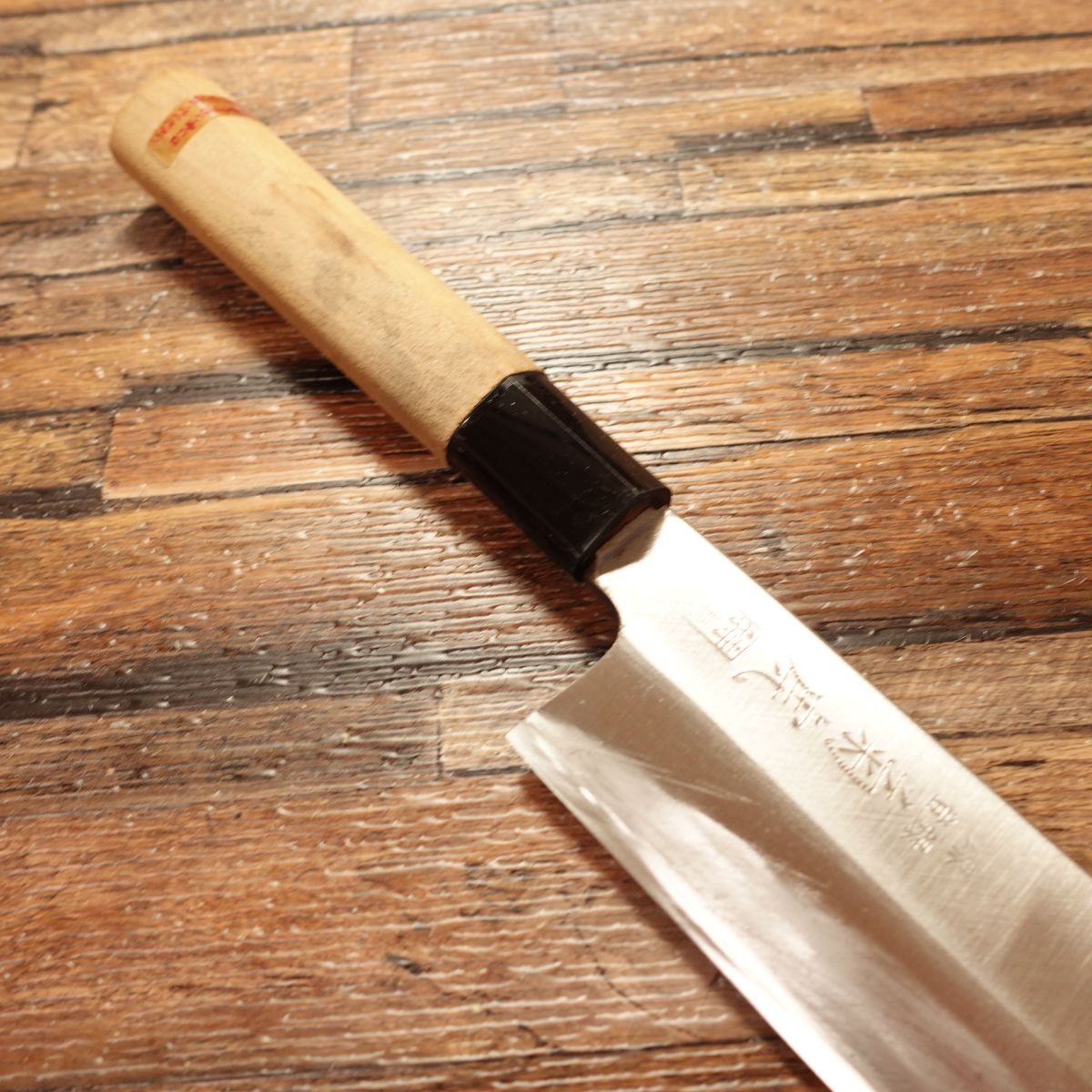 Sakai Kikutora Usuba Knife, Sharpened, Hagane, Single-Edged Nakiri, Jo, Stored Item, 165mm